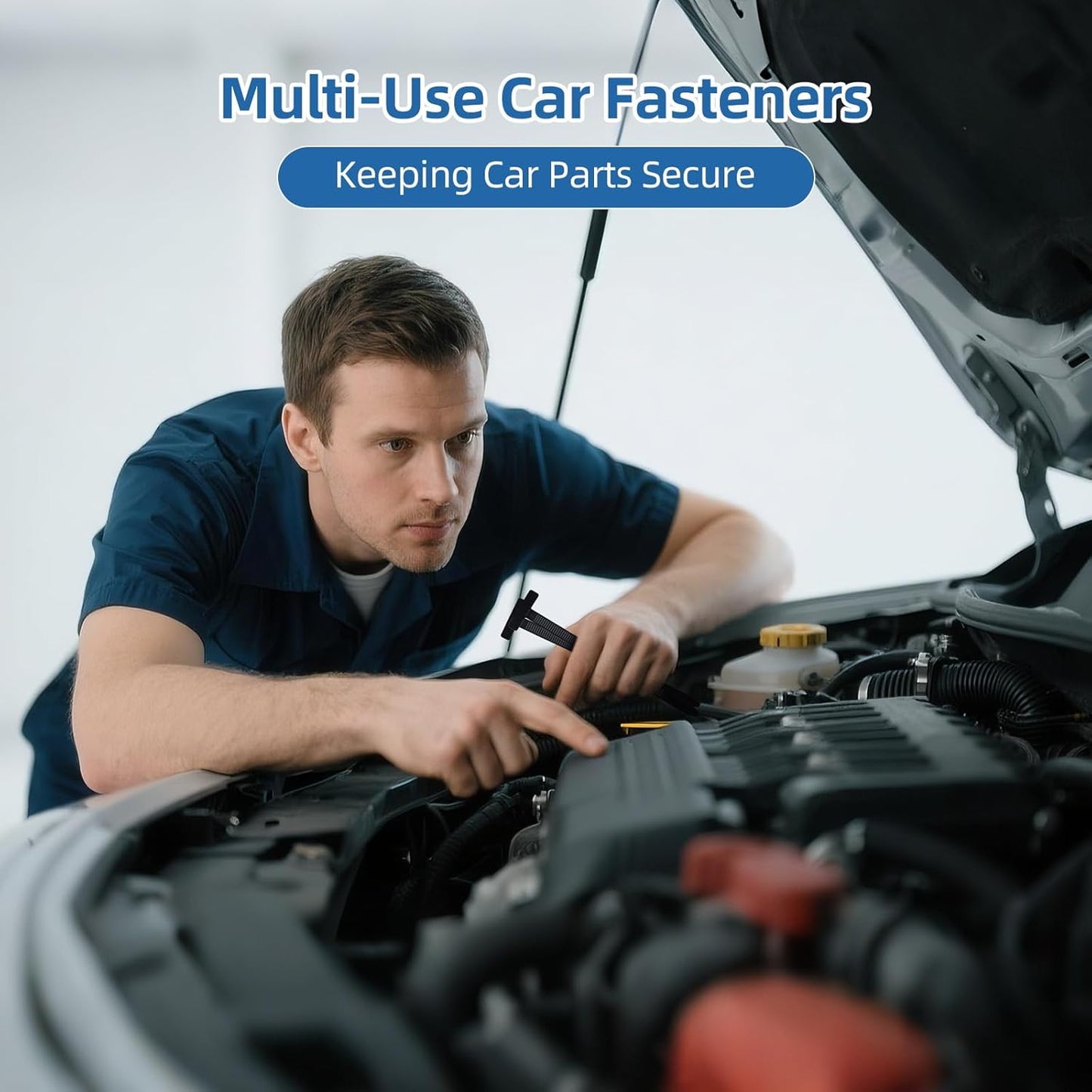 200vnt. Nailoniniai užtempėjai, automobilių detalių tvirtinimo "zateškės" pamušalams, detalėms