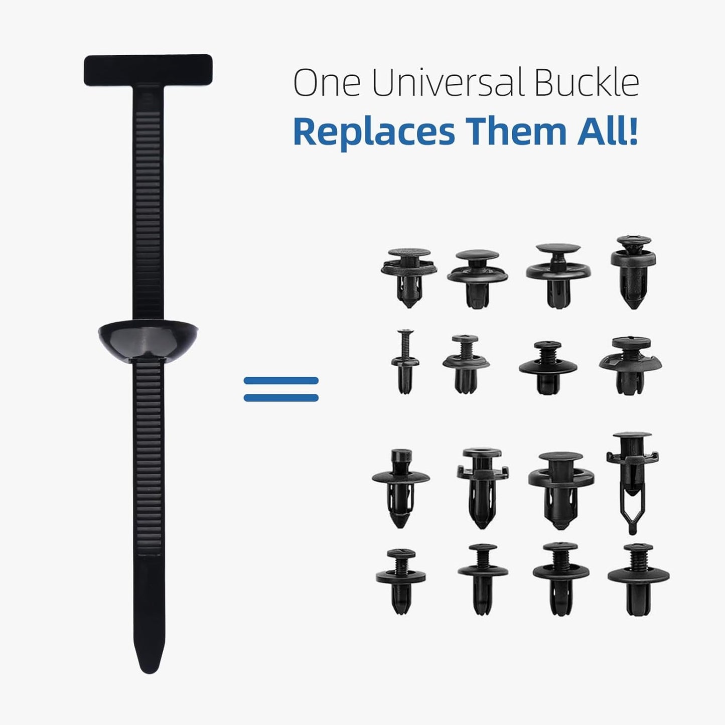200vnt. Nailoniniai užtempėjai, automobilių detalių tvirtinimo "zateškės" pamušalams, detalėms