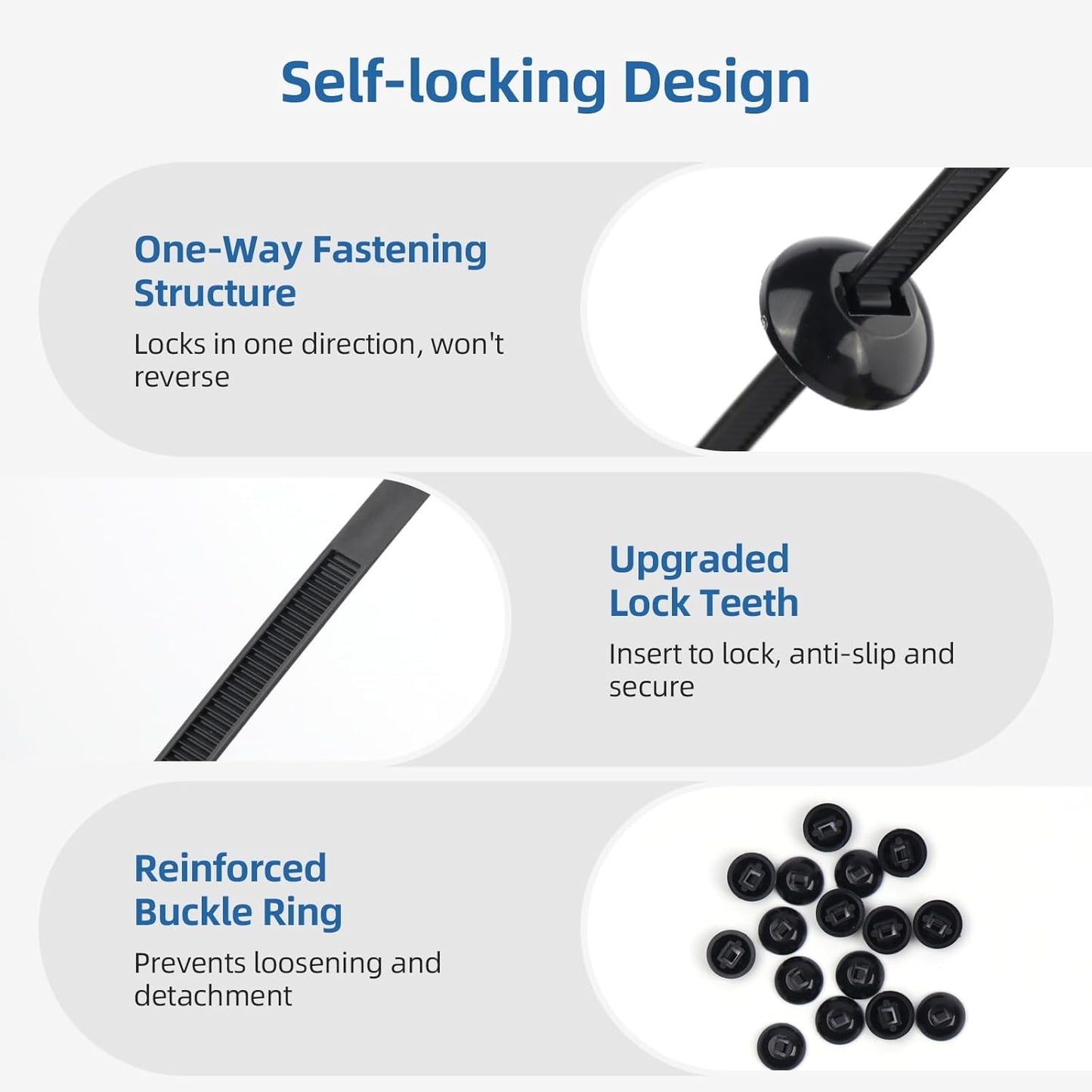 200vnt. Nailoniniai užtempėjai, automobilių detalių tvirtinimo "zateškės" pamušalams, detalėms